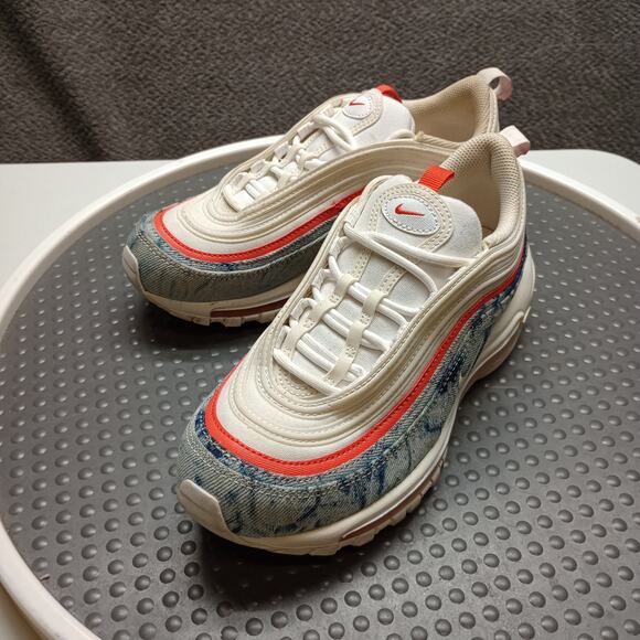 Nike Air Max 97 Women Washed Denim Sneakers - Picture 1 of 6